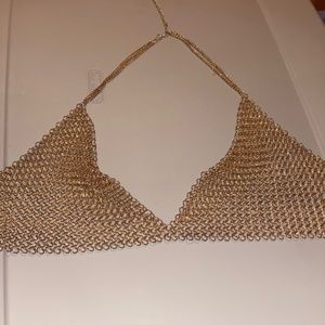 Gold Chain Bralette (OS fits most)